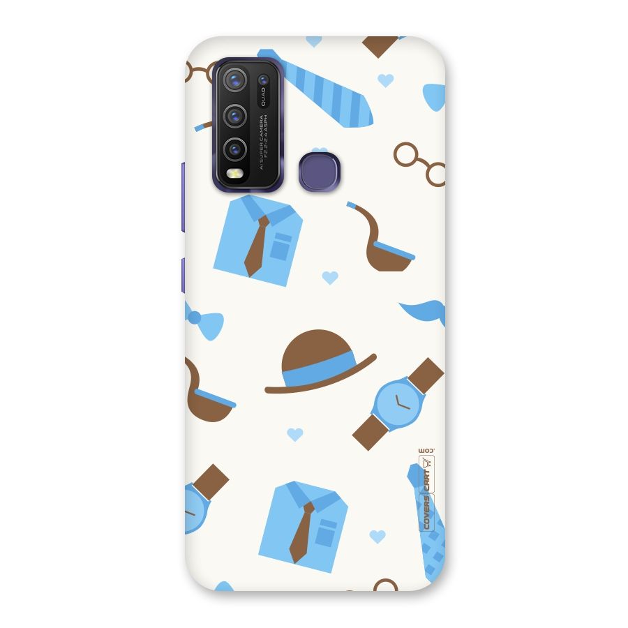 Pipe Hat Watch Pattern Back Case for Vivo Y50