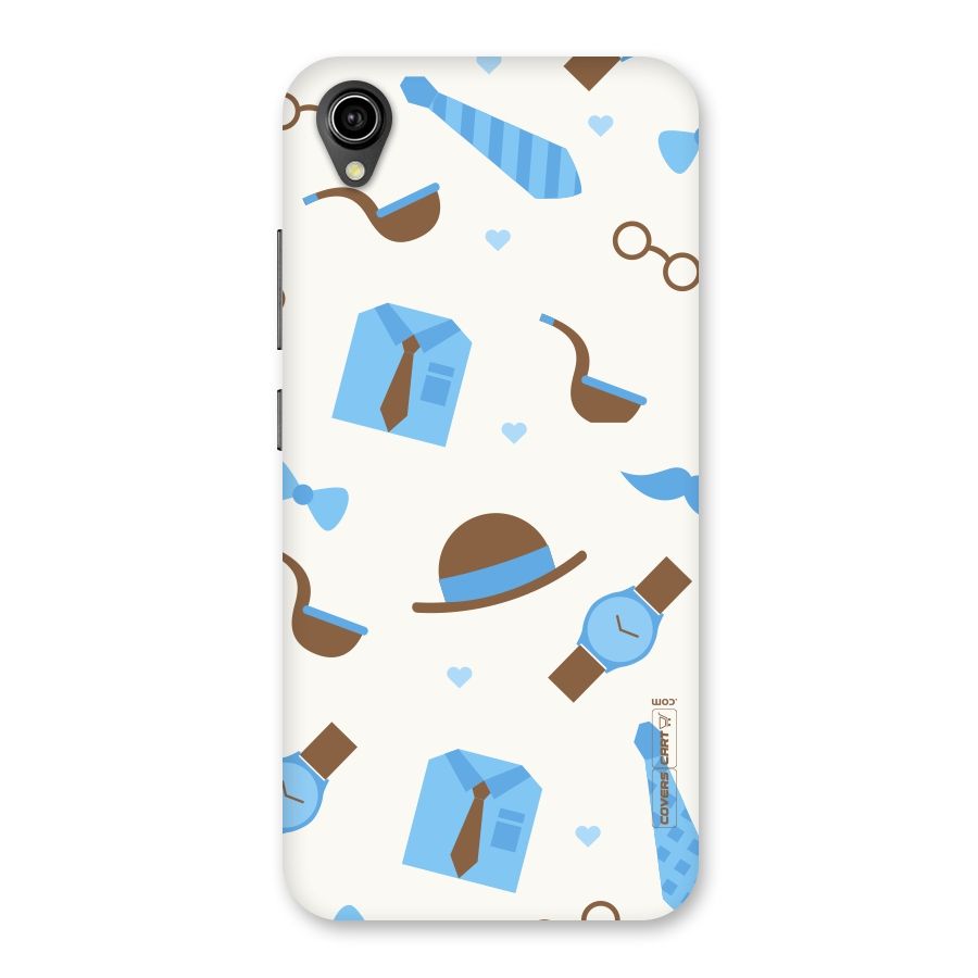 Pipe Hat Watch Pattern Back Case for Vivo Y90