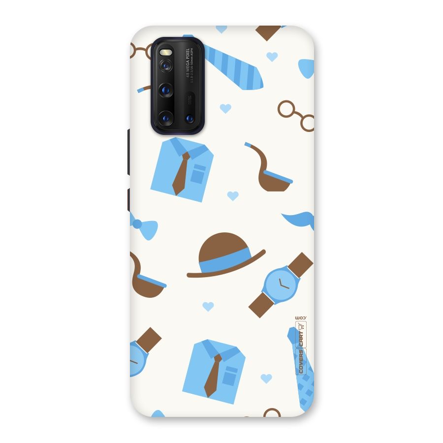 Pipe Hat Watch Pattern Back Case for Vivo iQOO 3