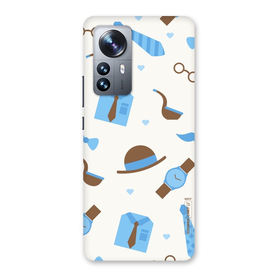 Pipe Hat Watch Pattern Back Case for Xiaomi 12 Pro