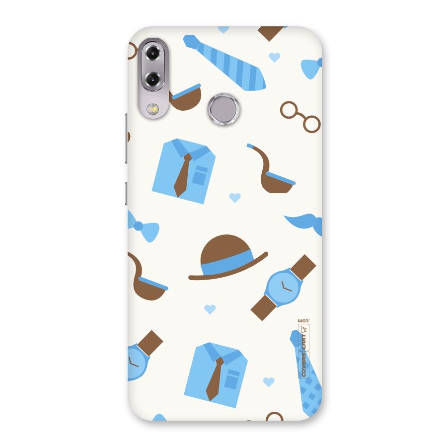 Pipe Hat Watch Pattern Back Case for Zenfone 5Z