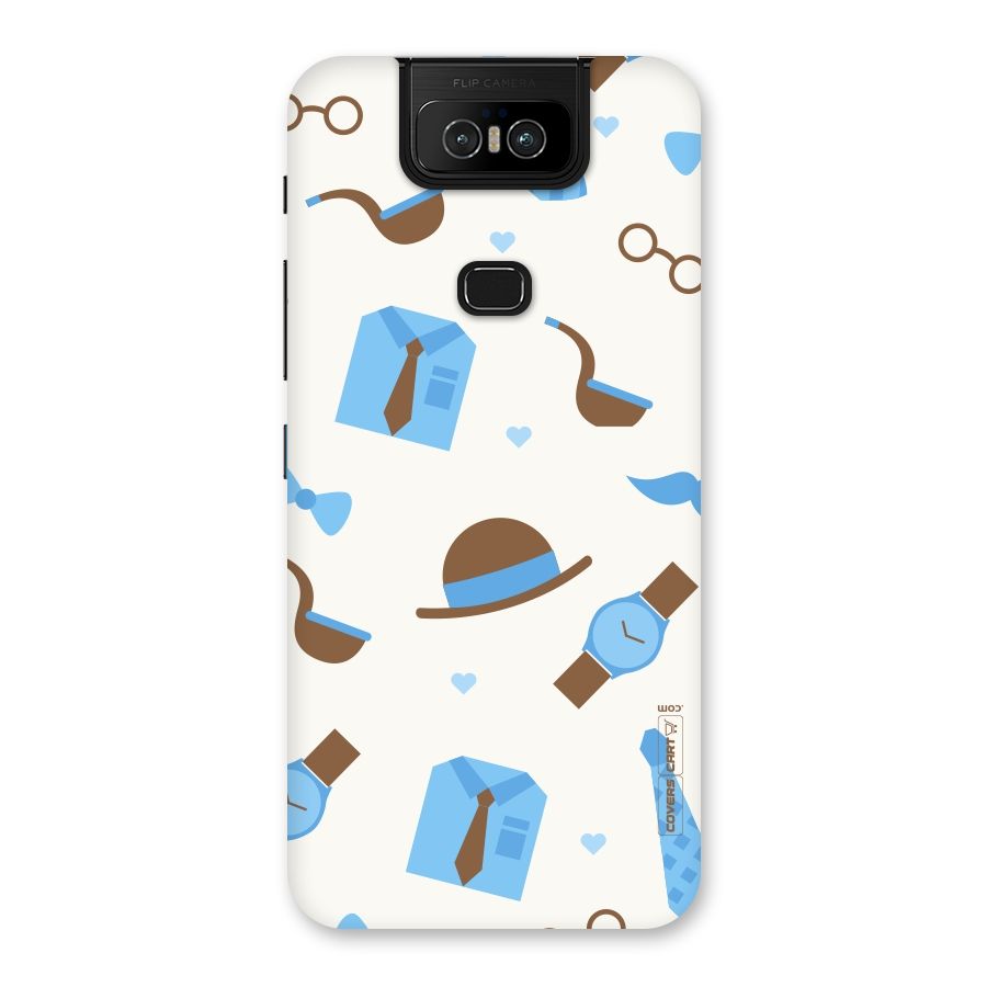 Pipe Hat Watch Pattern Back Case for Zenfone 6z