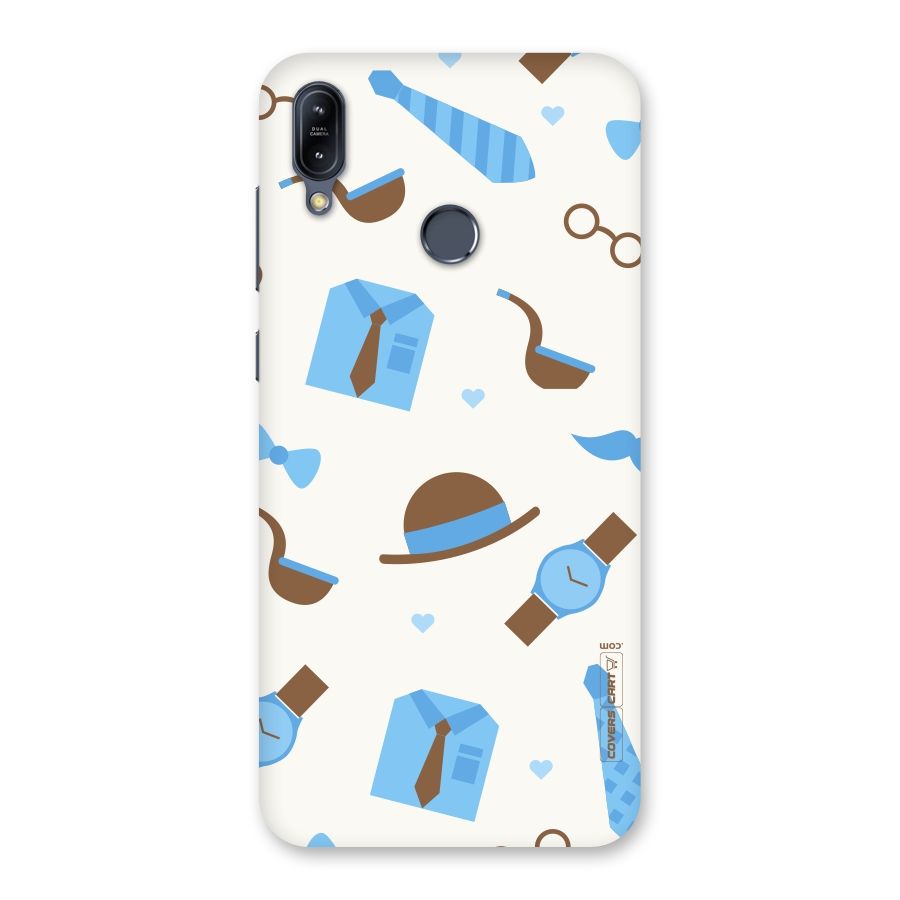 Pipe Hat Watch Pattern Back Case for Zenfone Max M2