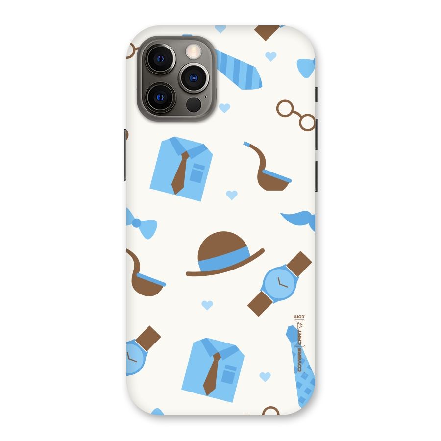 Pipe Hat Watch Pattern Back Case for iPhone 12 Pro