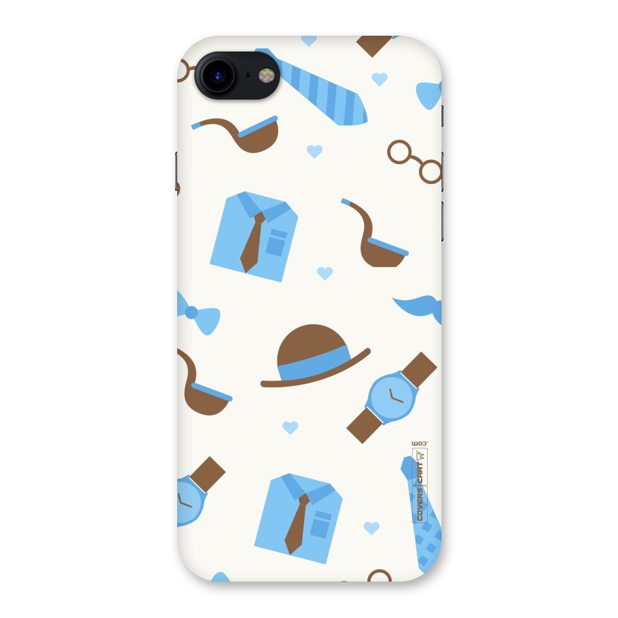 Pipe Hat Watch Pattern Back Case for iPhone SE 2020
