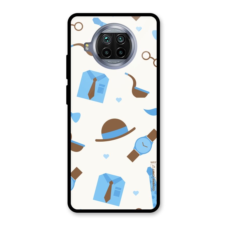 Pipe Hat Watch Pattern Glass Back Case for Mi 10i