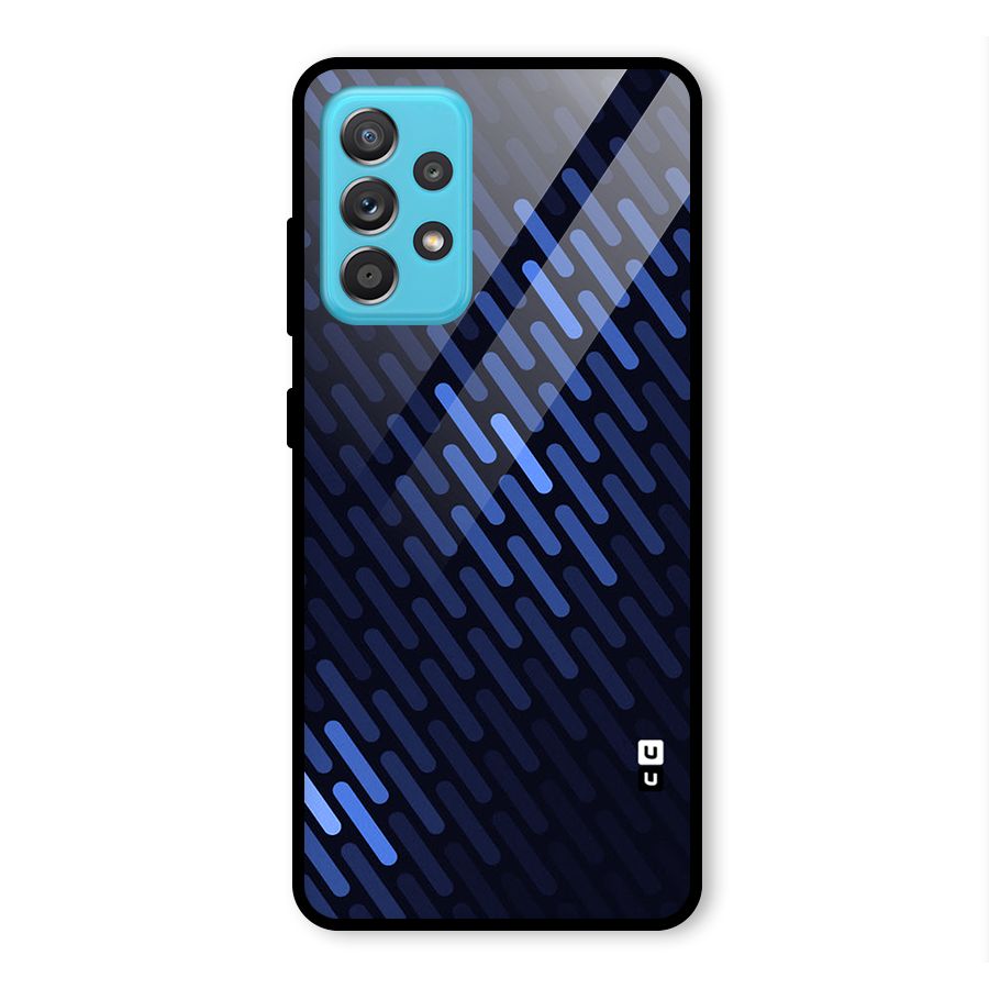 Pipe Shades Pattern Printed Glass Back Case for Galaxy A52
