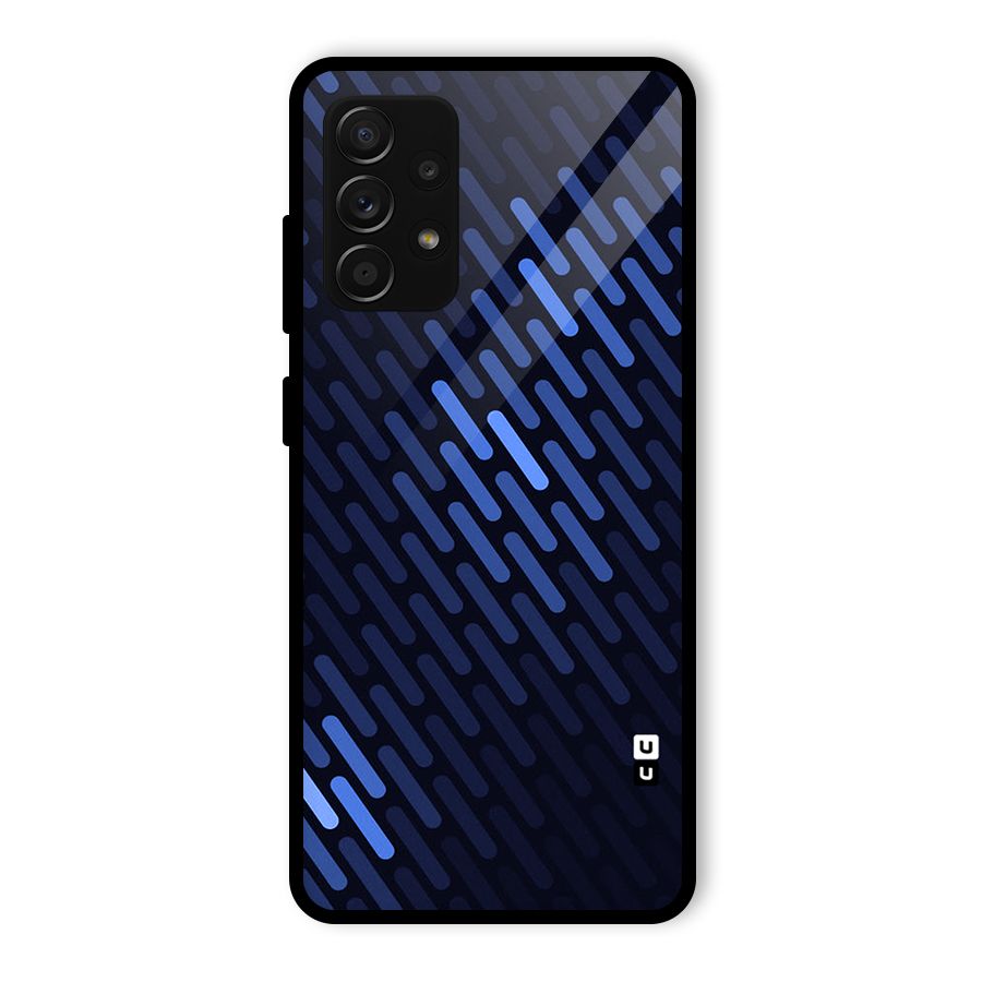 Pipe Shades Pattern Printed Glass Back Case for Galaxy A53 5G