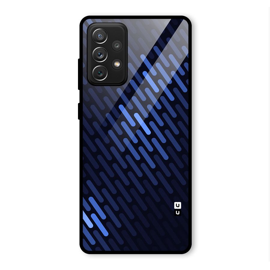 Pipe Shades Pattern Printed Glass Back Case for Galaxy A72