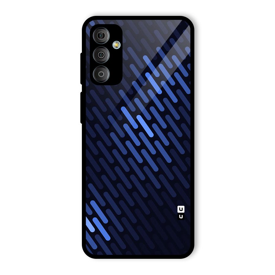 Pipe Shades Pattern Printed Glass Back Case for Galaxy F23