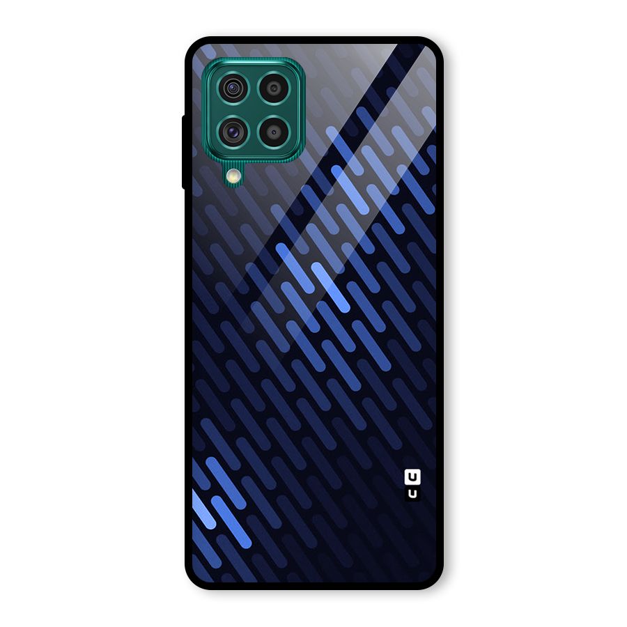 Pipe Shades Pattern Printed Glass Back Case for Galaxy F62