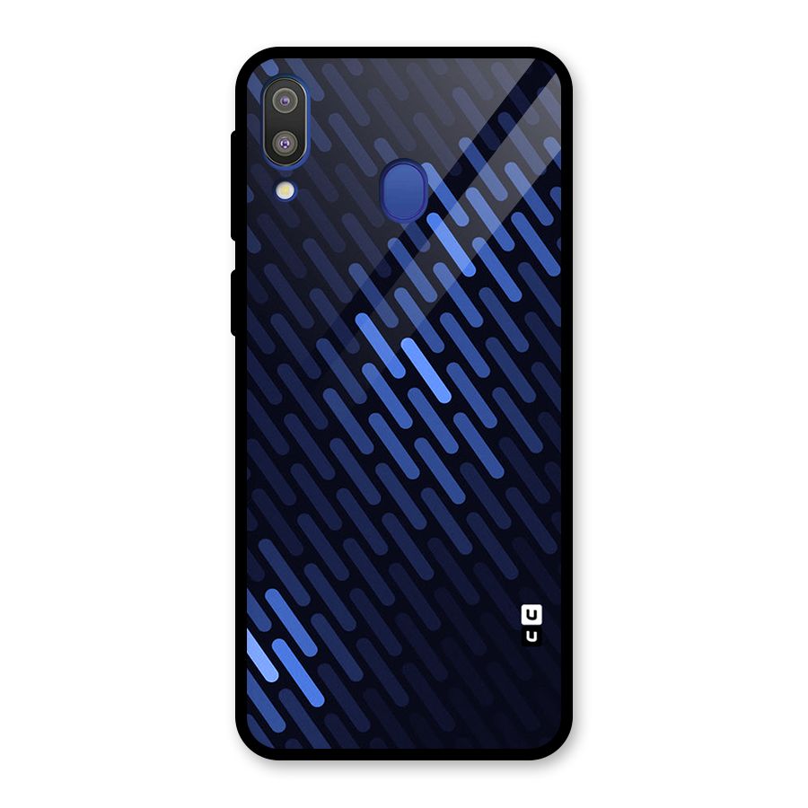 Pipe Shades Pattern Printed Glass Back Case for Galaxy M20