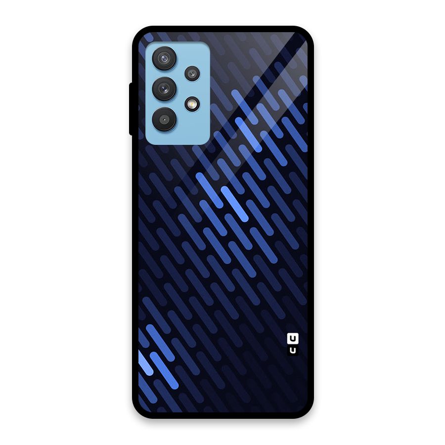 Pipe Shades Pattern Printed Glass Back Case for Galaxy M32 5G