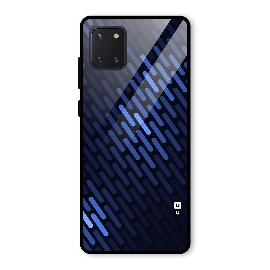 Pipe Shades Pattern Printed Glass Back Case for Galaxy Note 10 Lite