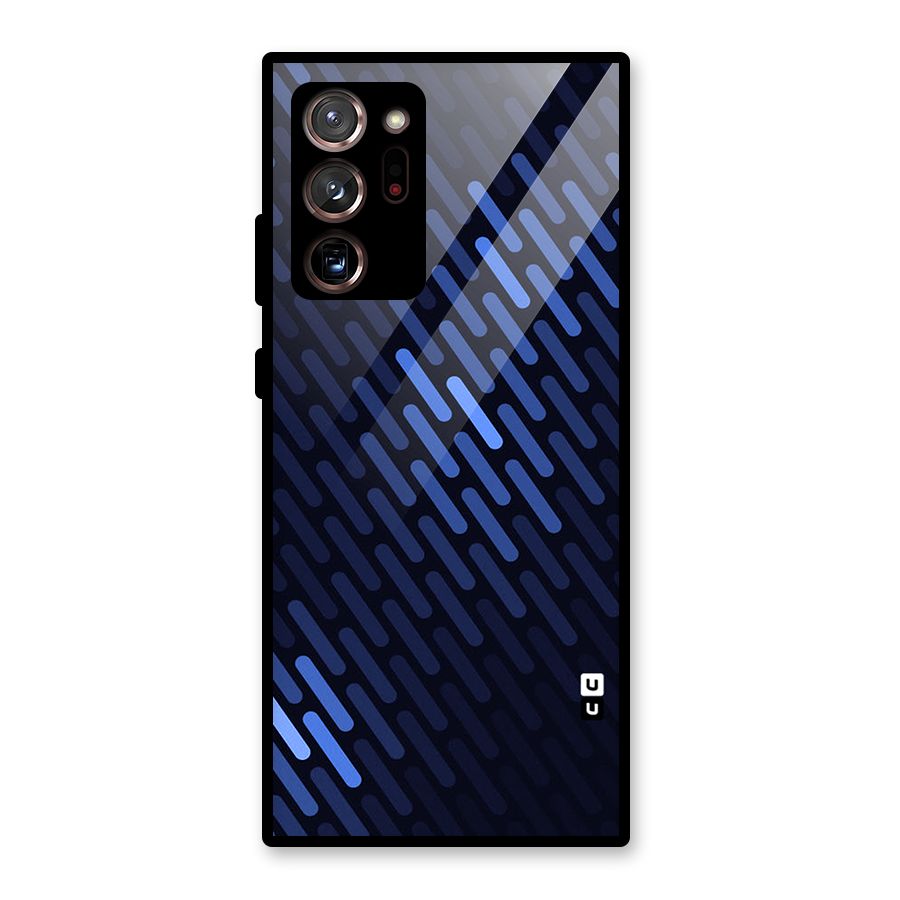 Pipe Shades Pattern Printed Glass Back Case for Galaxy Note 20 Ultra