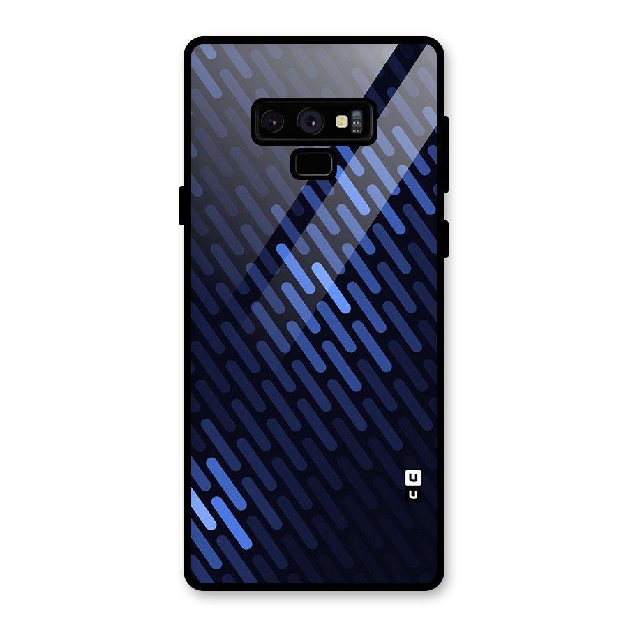 Pipe Shades Pattern Printed Glass Back Case for Galaxy Note 9