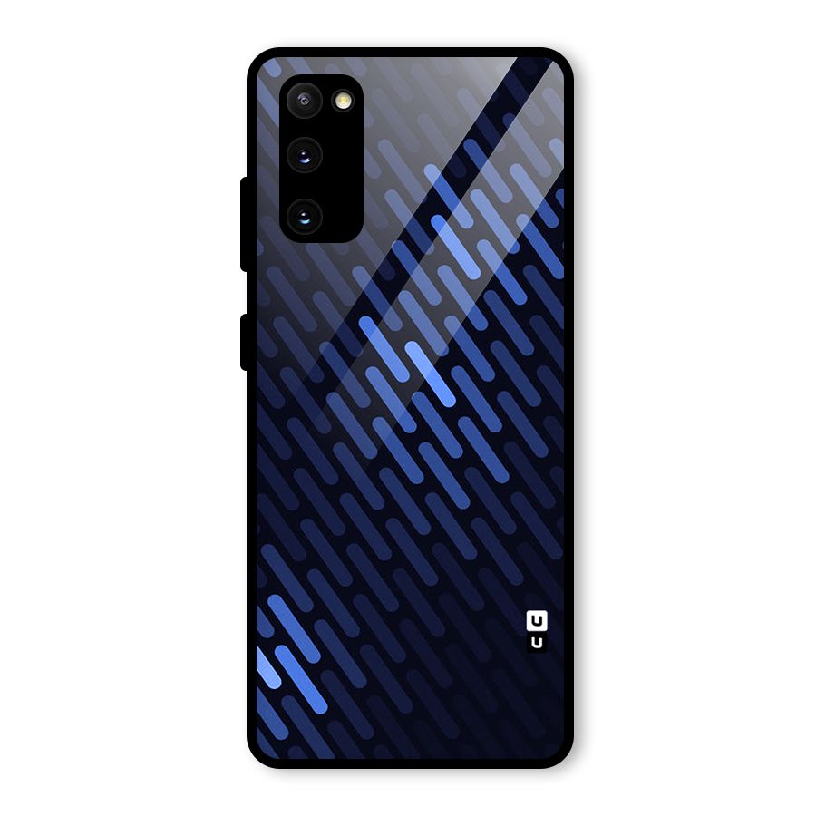 Pipe Shades Pattern Printed Glass Back Case for Galaxy S20 FE