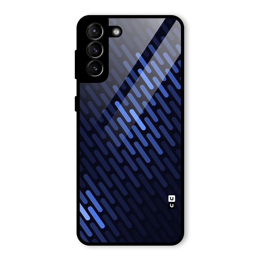 Pipe Shades Pattern Printed Glass Back Case for Galaxy S21 Plus