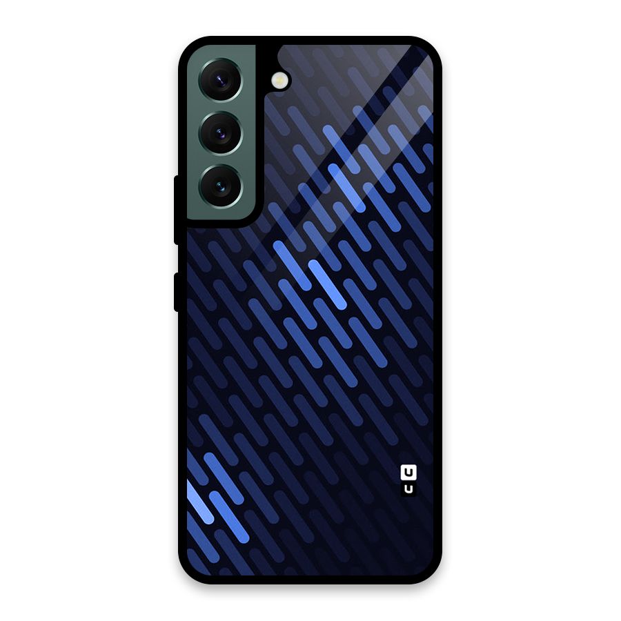 Pipe Shades Pattern Printed Glass Back Case for Galaxy S22 5G