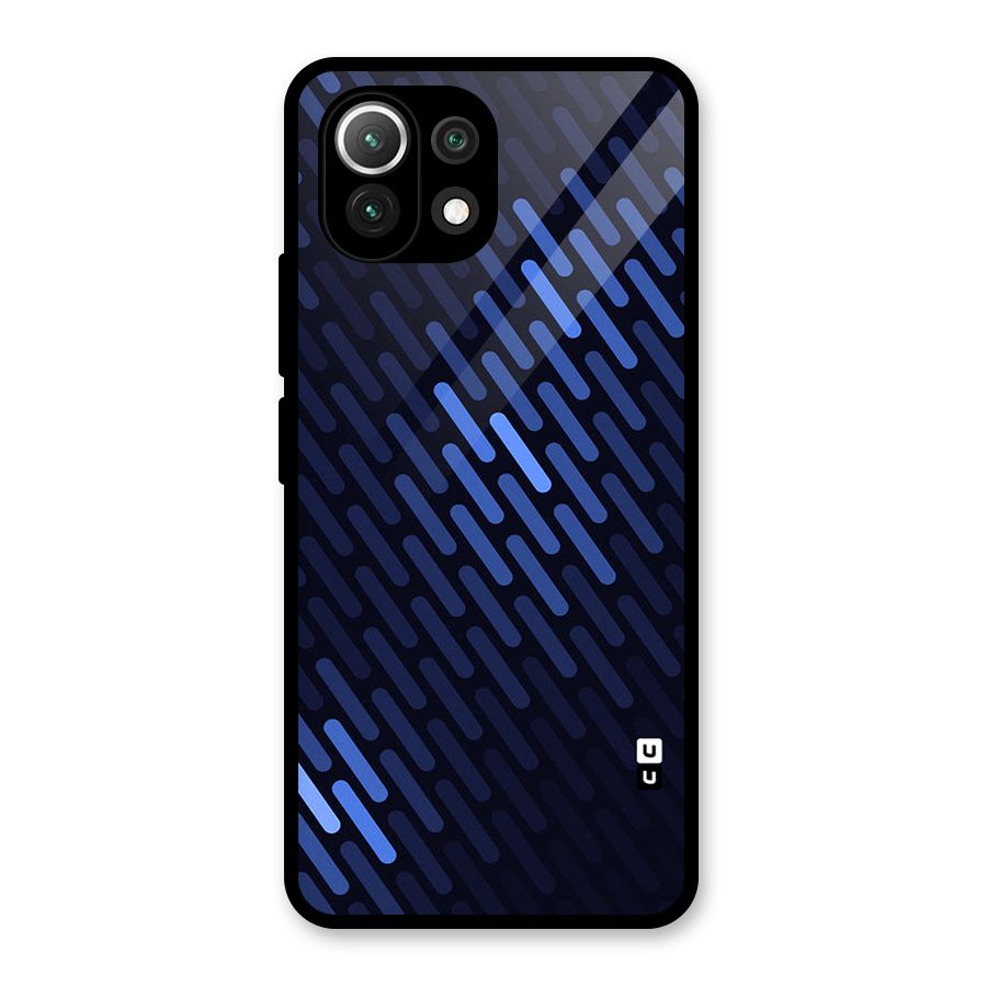 Pipe Shades Pattern Printed Glass Back Case for Mi 11 Lite