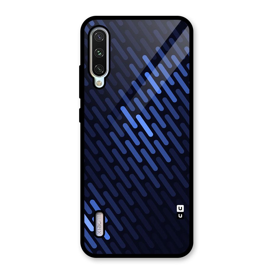 Pipe Shades Pattern Printed Glass Back Case for Mi A3