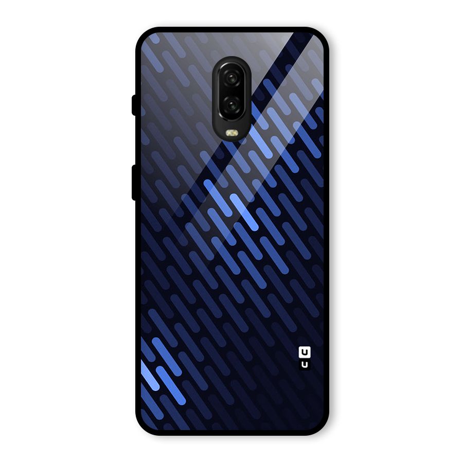 Pipe Shades Pattern Printed Glass Back Case for OnePlus 6T