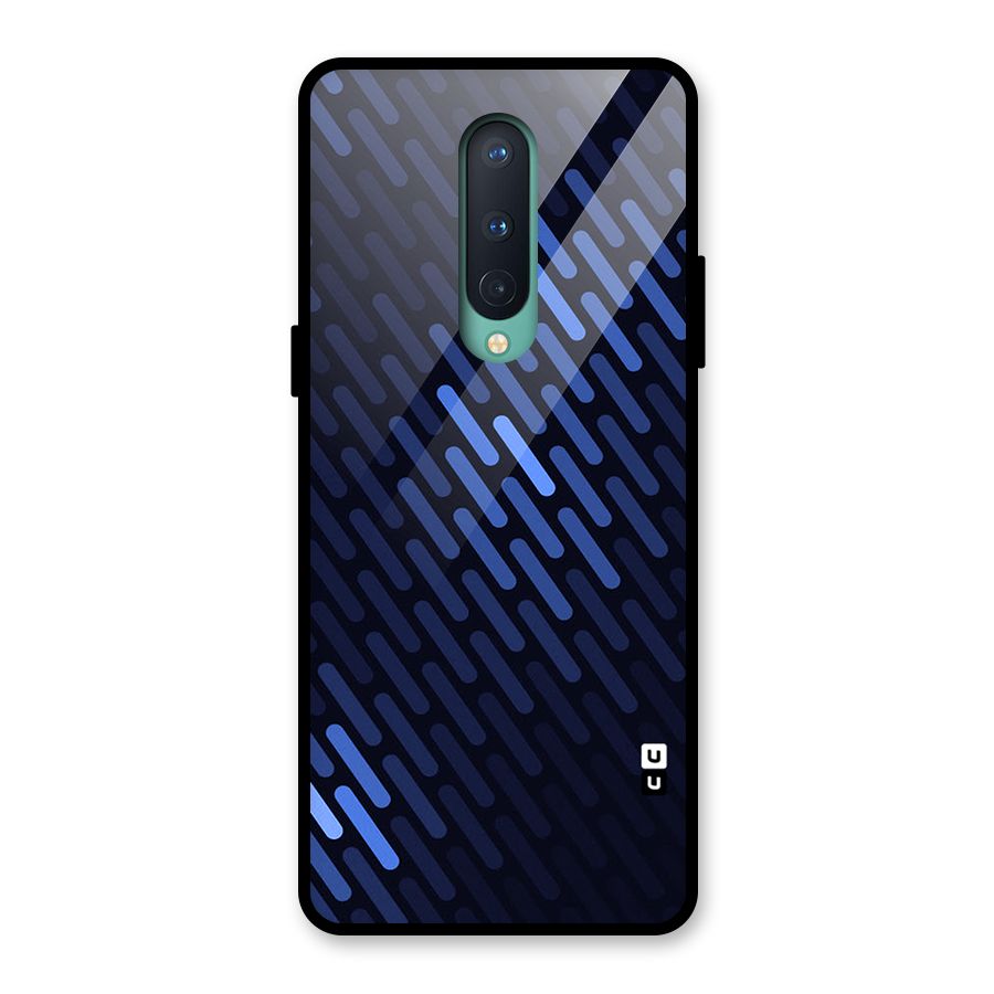 Pipe Shades Pattern Printed Glass Back Case for OnePlus 8