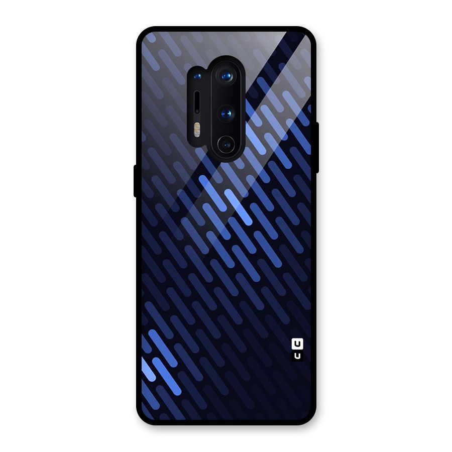 Pipe Shades Pattern Printed Glass Back Case for OnePlus 8 Pro