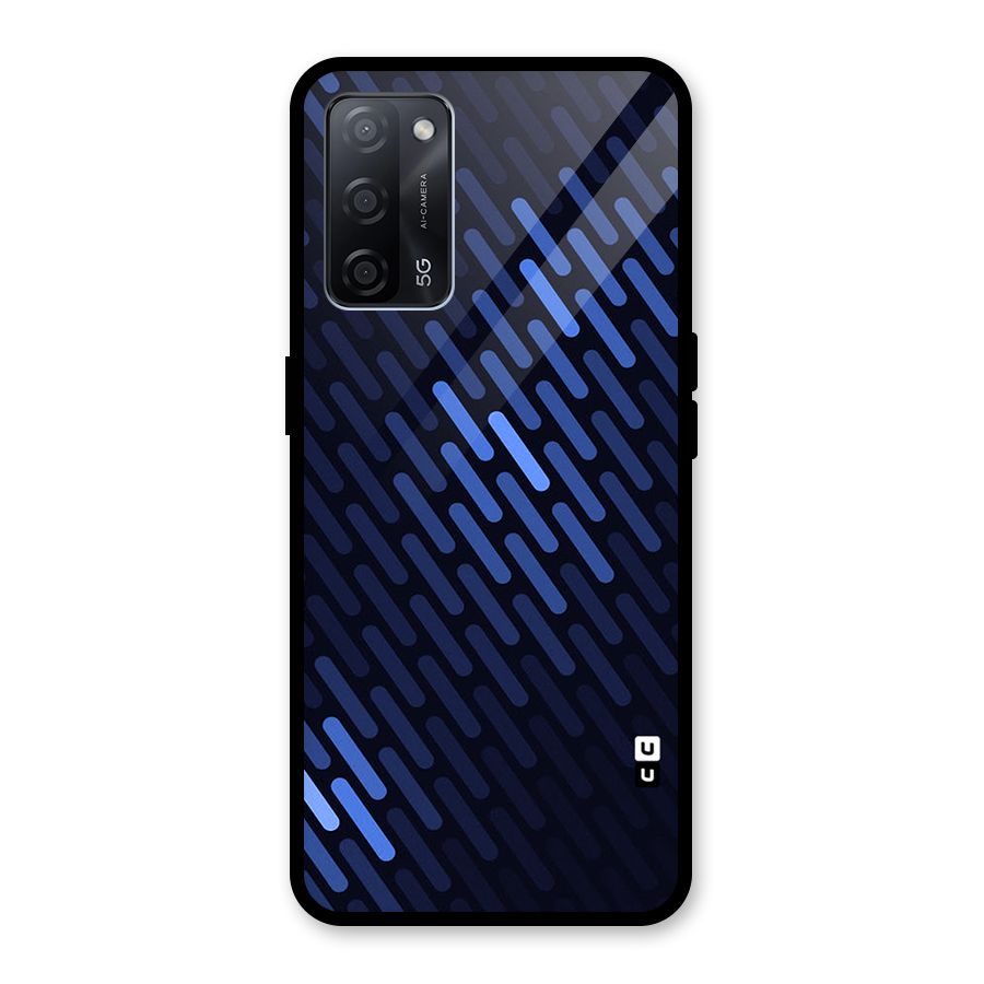 Pipe Shades Pattern Printed Glass Back Case for Oppo A53s 5G