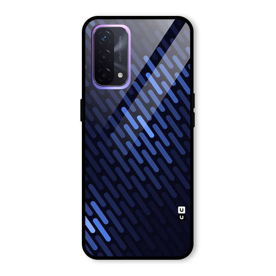 Pipe Shades Pattern Printed Glass Back Case for Oppo A74 5G