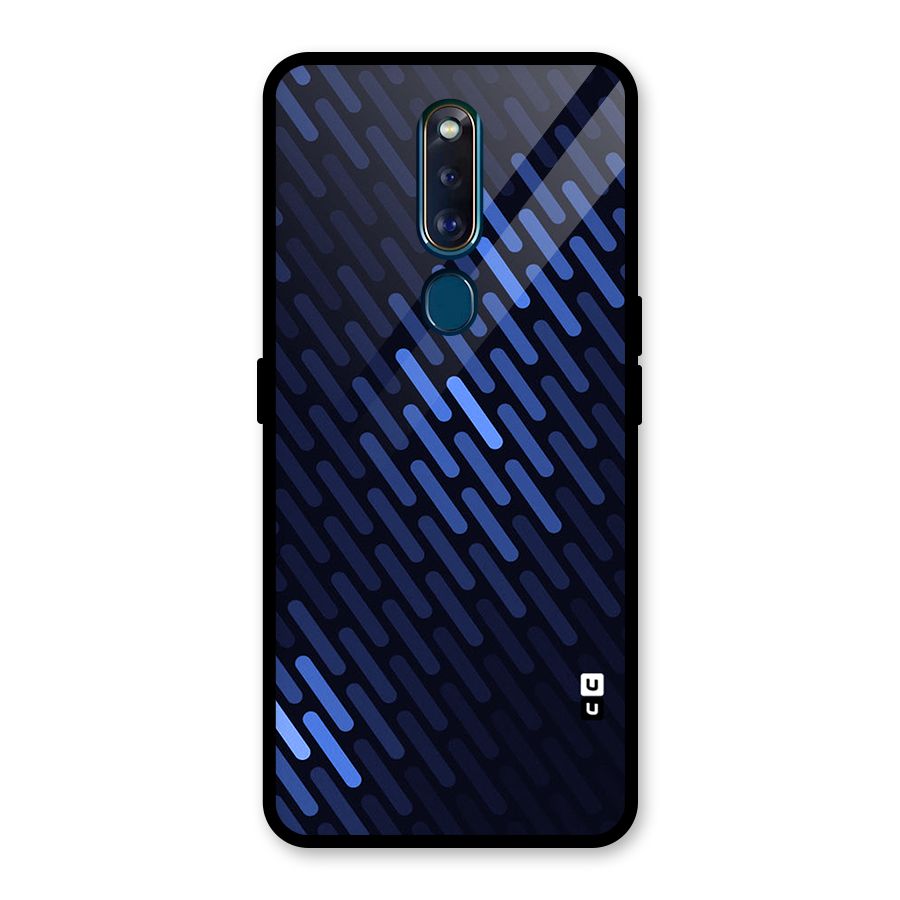 Pipe Shades Pattern Printed Glass Back Case for Oppo F11 Pro