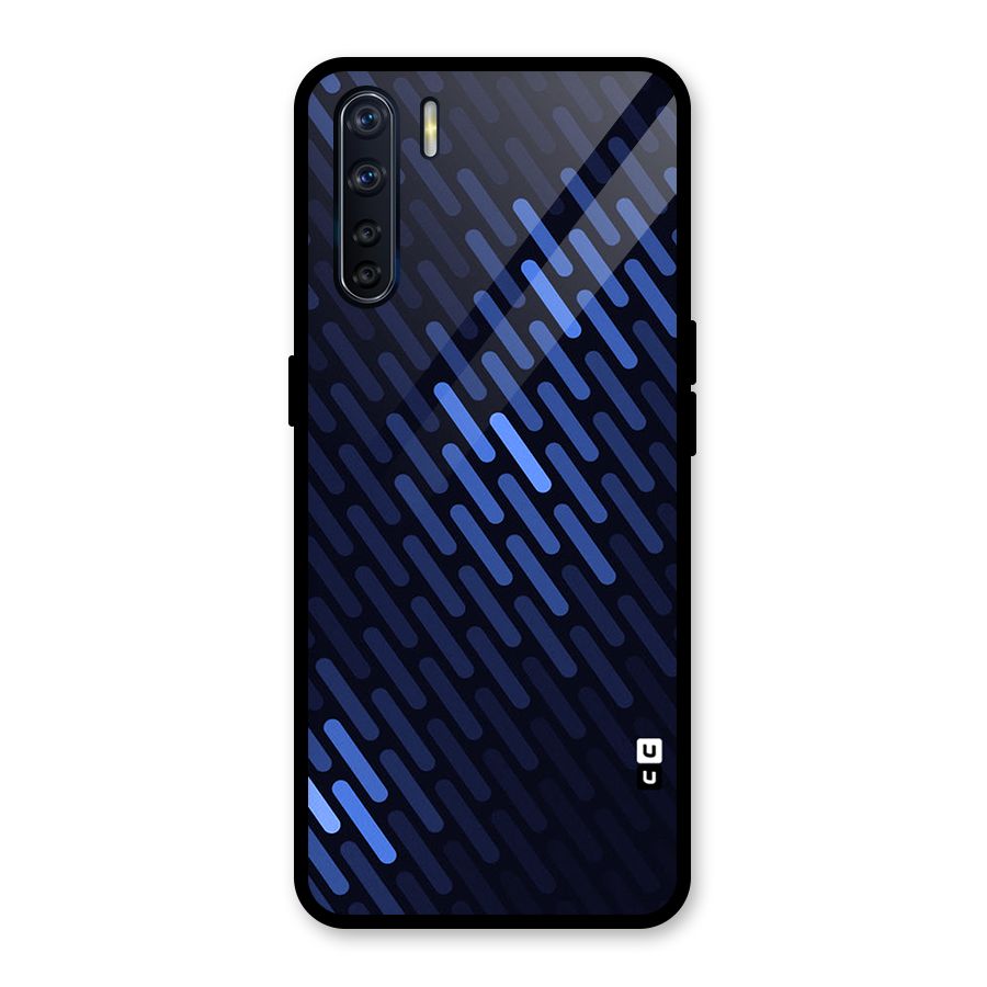 Pipe Shades Pattern Printed Glass Back Case for Oppo F15
