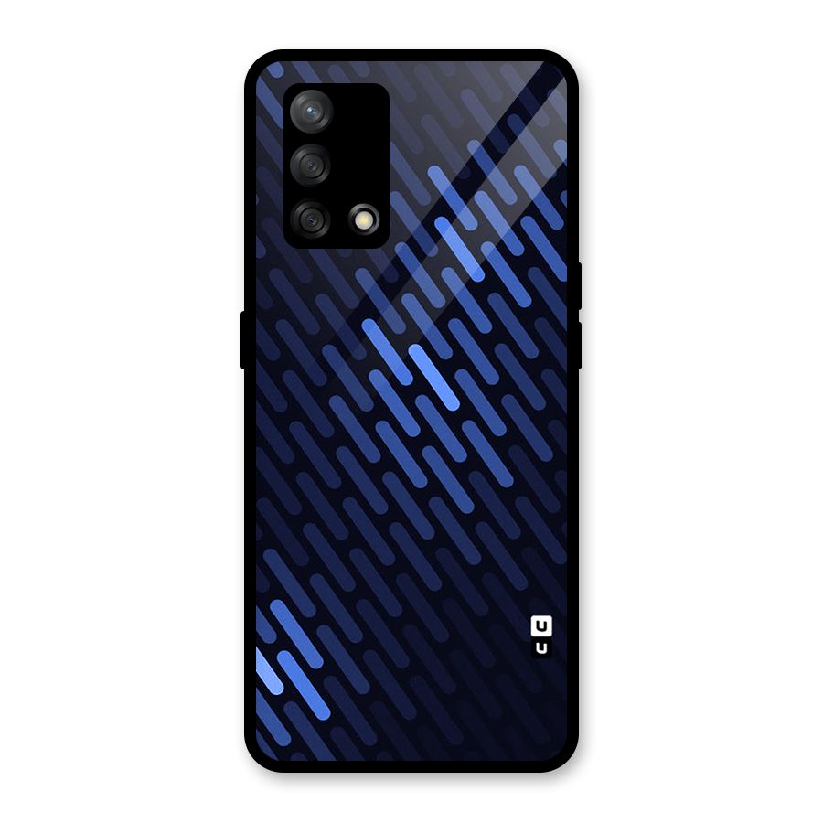 Pipe Shades Pattern Printed Glass Back Case for Oppo F19