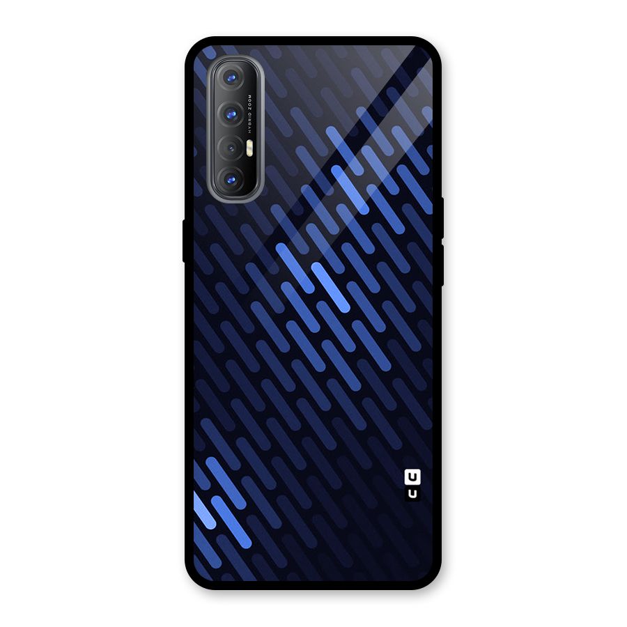 Pipe Shades Pattern Printed Glass Back Case for Oppo Reno3 Pro