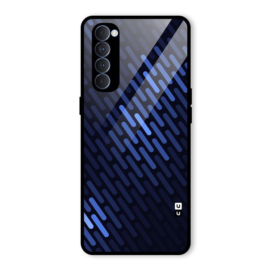 Pipe Shades Pattern Printed Glass Back Case for Oppo Reno4 Pro