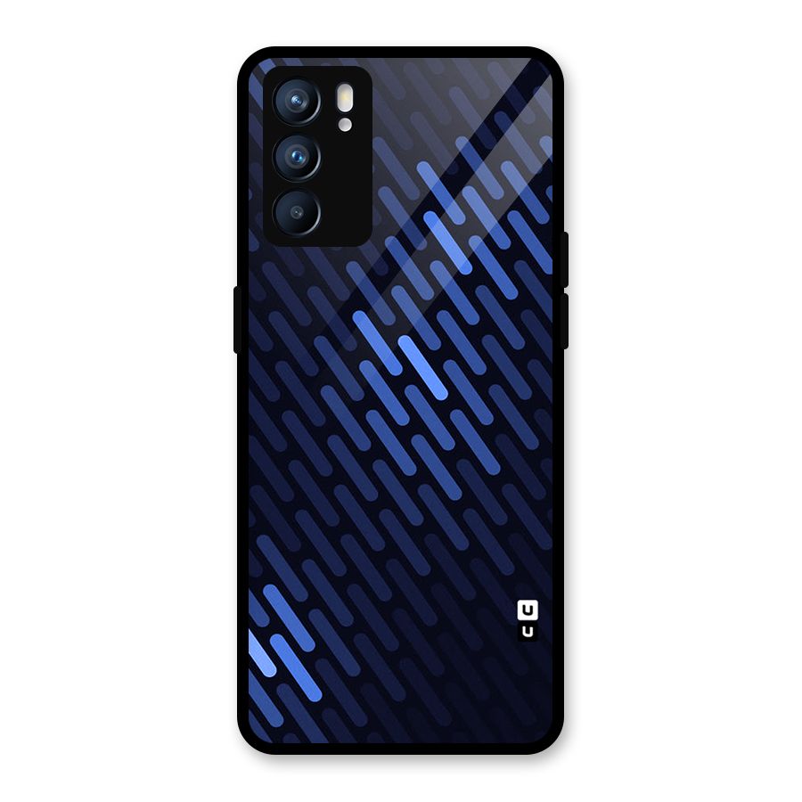 Pipe Shades Pattern Printed Glass Back Case for Oppo Reno6 5G