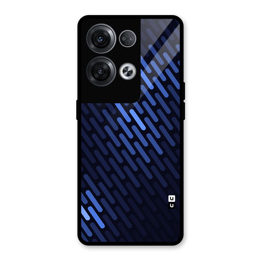 Pipe Shades Pattern Printed Glass Back Case for Oppo Reno8 Pro 5G