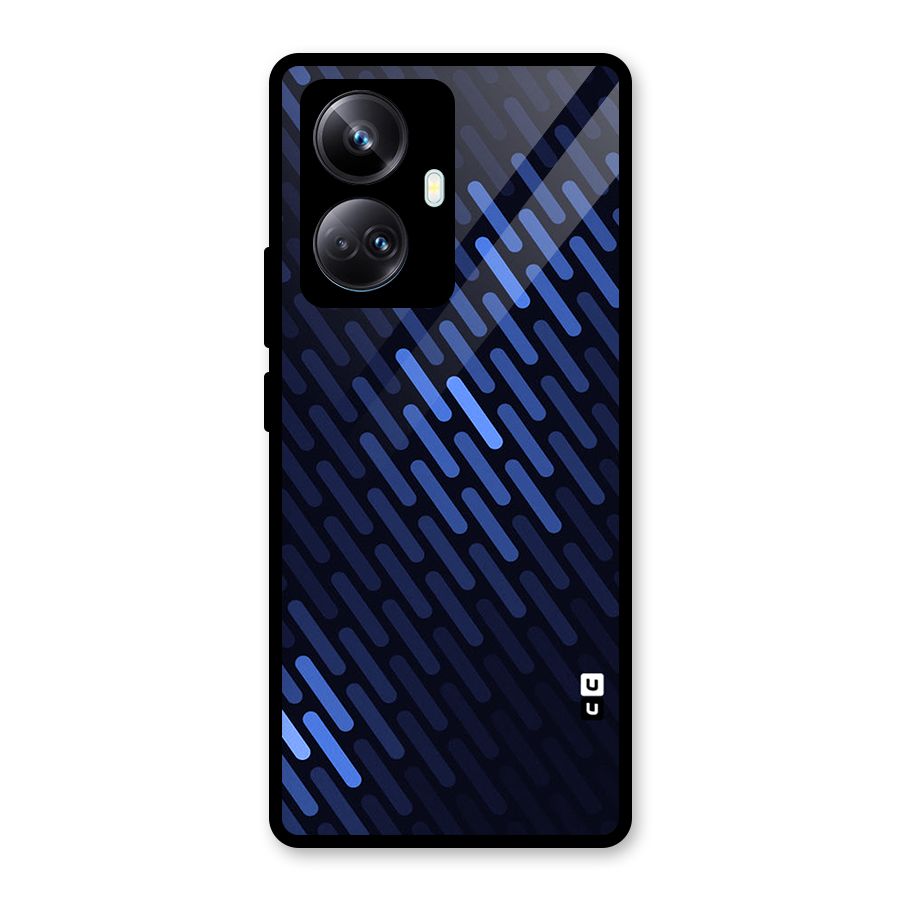 Pipe Shades Pattern Printed Glass Back Case for Realme 10 Pro Plus