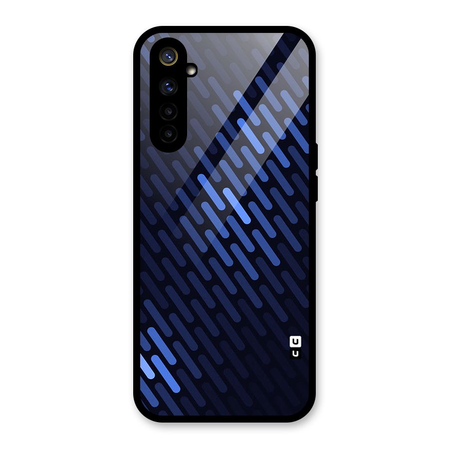 Pipe Shades Pattern Printed Glass Back Case for Realme 6i