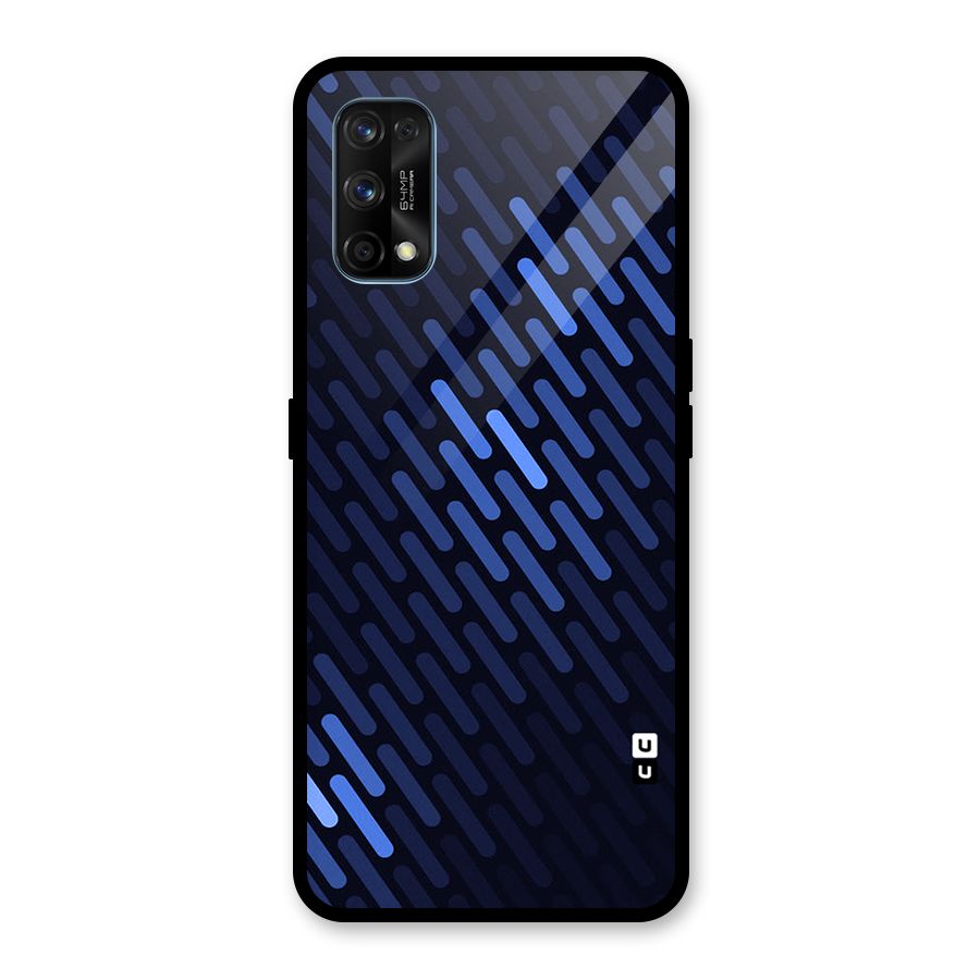 Pipe Shades Pattern Printed Glass Back Case for Realme 7 Pro