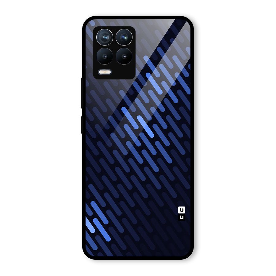 Pipe Shades Pattern Printed Glass Back Case for Realme 8 Pro
