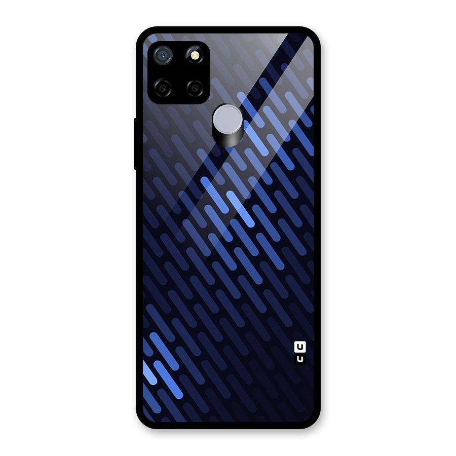 Pipe Shades Pattern Printed Glass Back Case for Realme C12