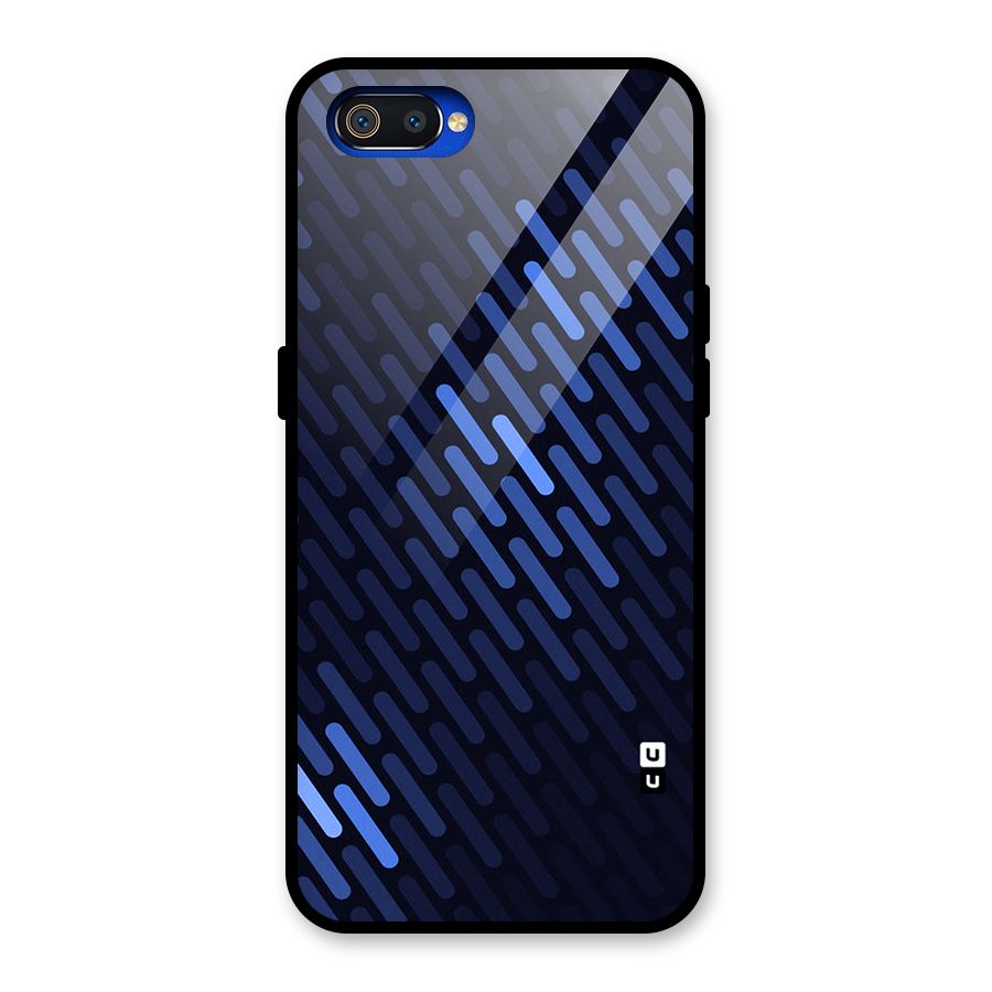 Pipe Shades Pattern Printed Glass Back Case for Realme C2