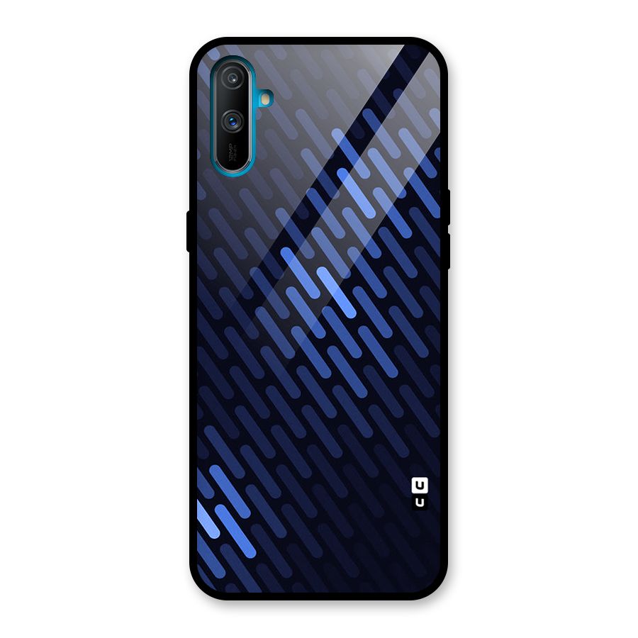 Pipe Shades Pattern Printed Glass Back Case for Realme C3