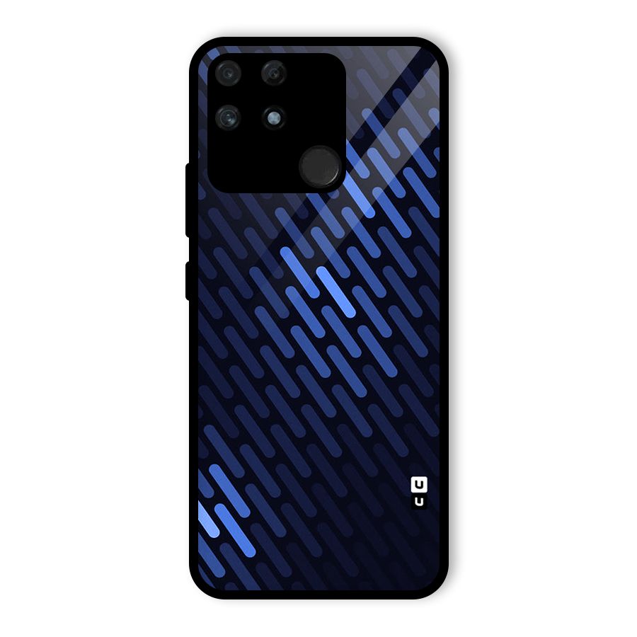 Pipe Shades Pattern Printed Glass Back Case for Realme Narzo 50A