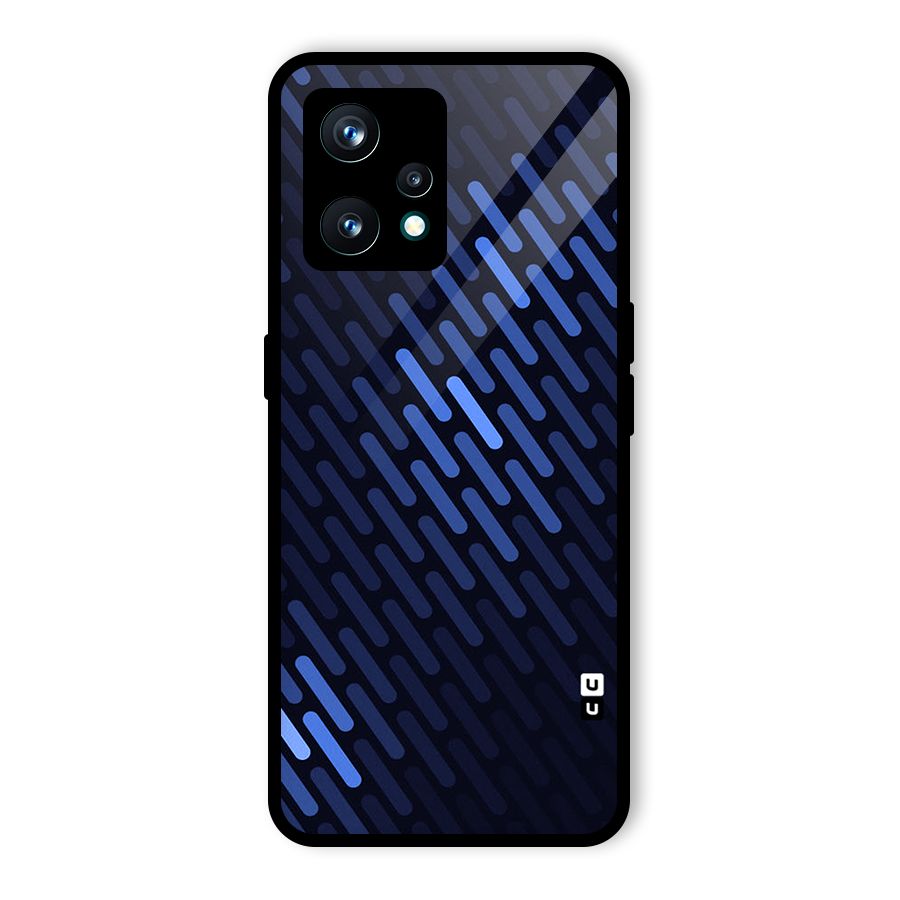 Pipe Shades Pattern Printed Glass Back Case for Realme Narzo 50 Pro