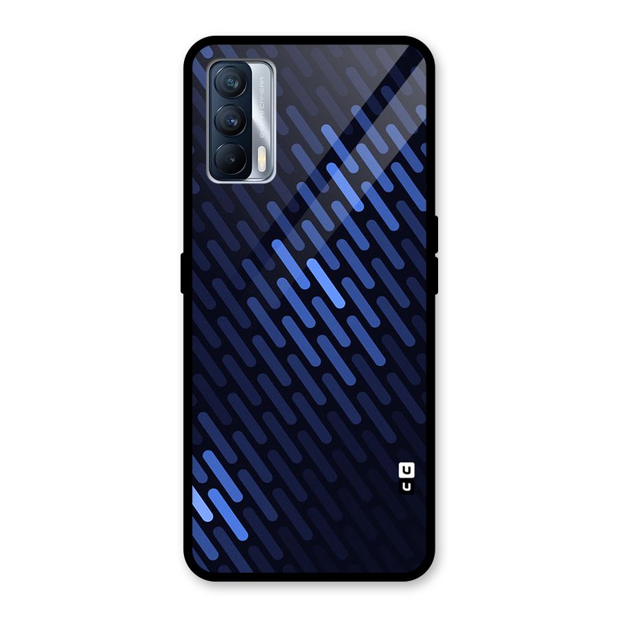 Pipe Shades Pattern Printed Glass Back Case for Realme X7