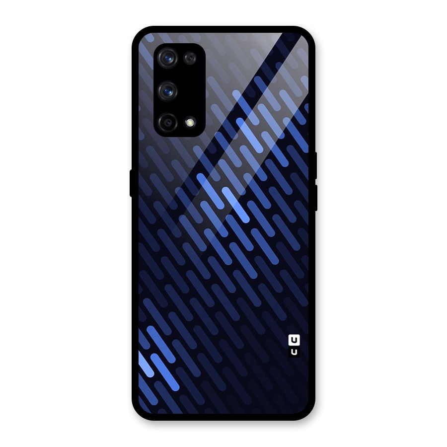 Pipe Shades Pattern Printed Glass Back Case for Realme X7 Pro