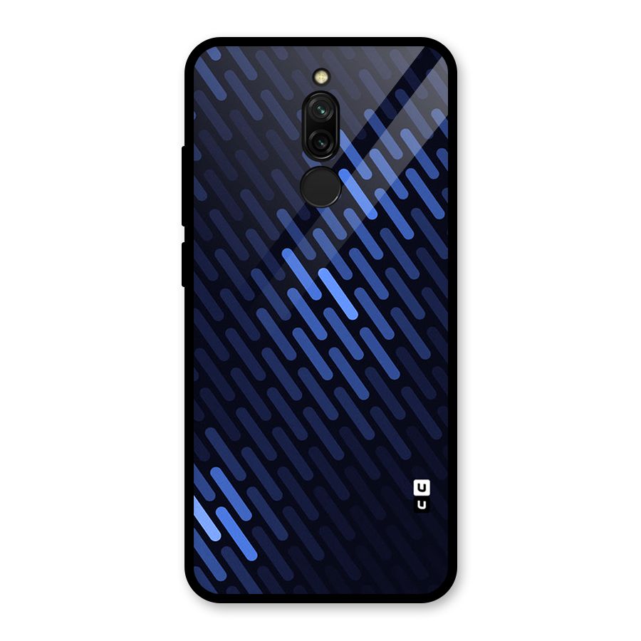 Pipe Shades Pattern Printed Glass Back Case for Redmi 8