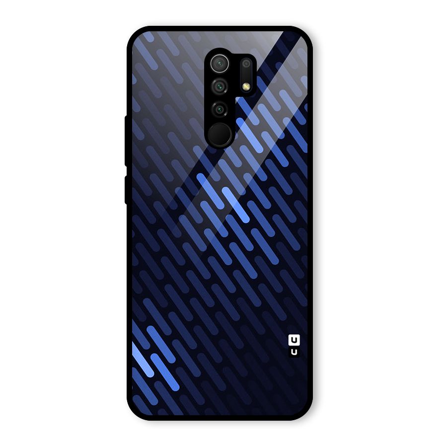 Pipe Shades Pattern Printed Glass Back Case for Redmi 9 Prime